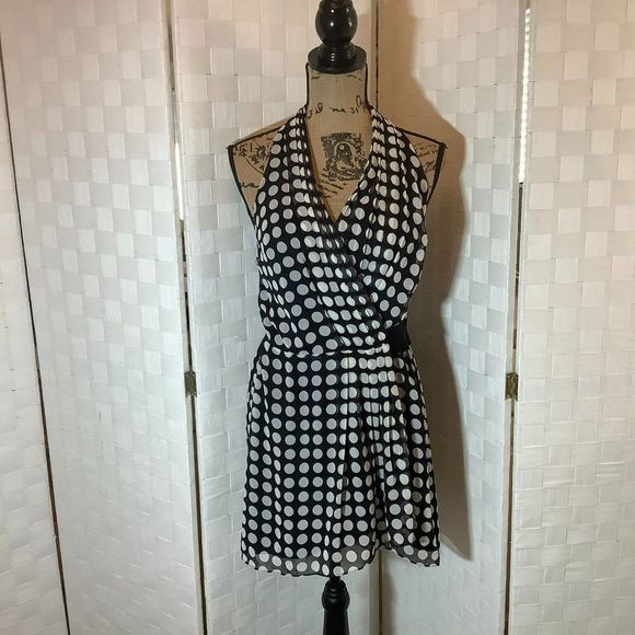 bcbgeneration polka dot blouse xs - Picture 6 of 7